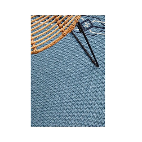 Ocean Power Loomed Blue Rug