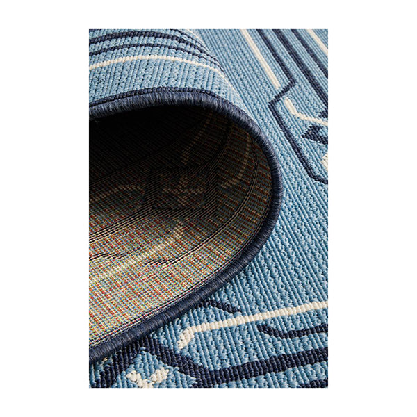 Ocean Power Loomed Blue Rug