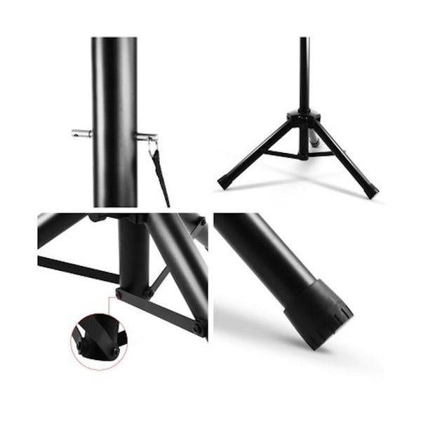 Set of 2 Adjustable 120CM Speaker Stand - Black