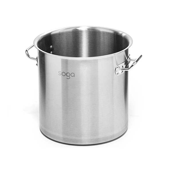 Soga Stock Pot 50L Top Grade Thick Stainless Steel Without Lid