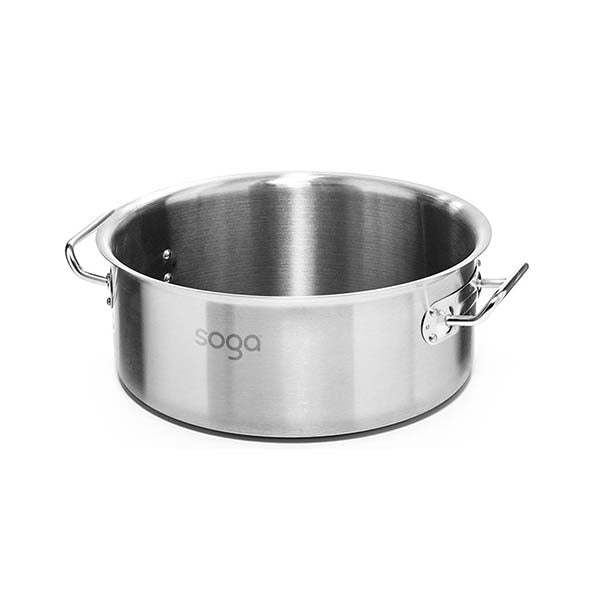 Soga Stock Pot 32L Top Grade Thick Stainless Steel Without Lid