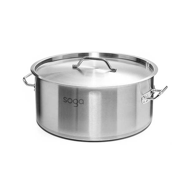 Soga Stock Pot 23L Top Grade Thick Stainless Steel Stockpot