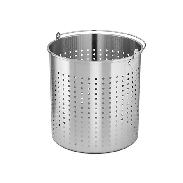 Soga 33L Stainless Steel Perforated Stockpot Strainer With Handle