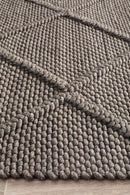 Studio Oberg Wool Diamond Grey Brown Rug