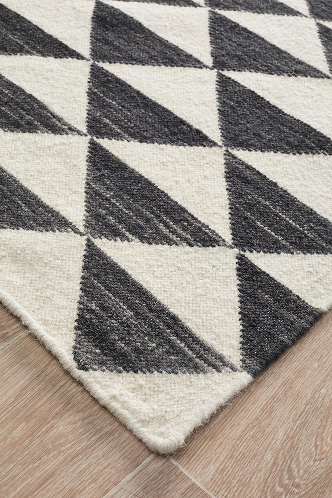 Studio Astrid Geo Flat Weave Wool Rug
