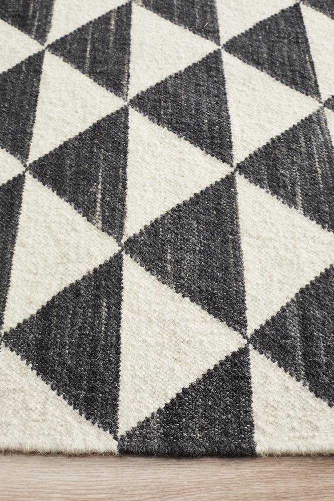 Studio Astrid Geo Flat Weave Wool Rug