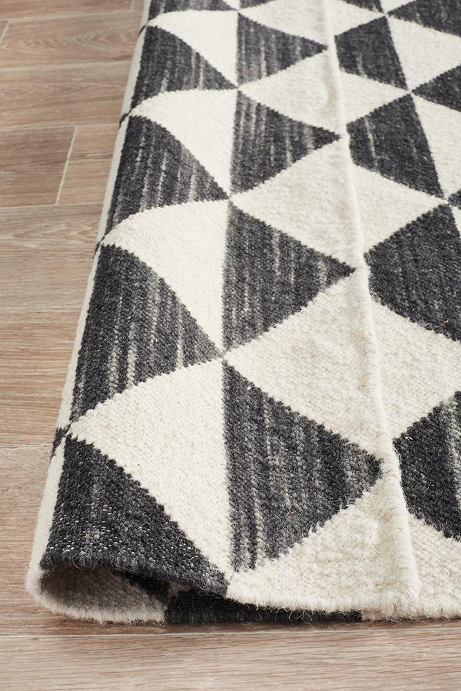 Studio Astrid Geo Flat Weave Wool Rug