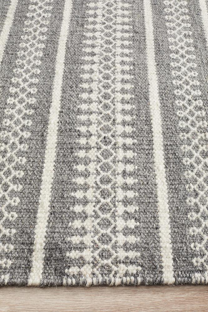 Studio Ester Delicate Lace Woollen Grey Rug