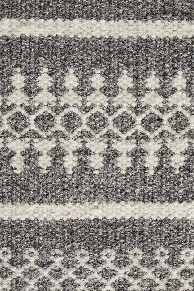 Studio Ester Delicate Lace Woollen Grey Rug