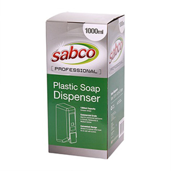 Sabco Professional Plastic Soap Dispenser With Clear View Window