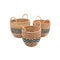 Handmade Seagrass And Jute Basket Set Of 3