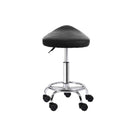 2X Saddle Salon Stool Swivel Chair Barber Hairdress Hydraulic Chrome