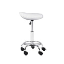 2X Saddle Salon Stool Swivel Chair Barber Hairdress Hydraulic Chrome