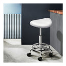2X Saddle Salon Stool Swivel Chair Barber Hairdress Hydraulic Chrome
