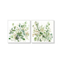 Sage Garden By Carol Robinson Set Of 2 White Frame Canvas Wall Art