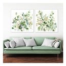 Sage Garden By Carol Robinson Set Of 2 White Frame Canvas Wall Art