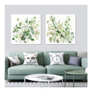 Sage Garden By Carol Robinson Set Of 2 White Frame Canvas Wall Art