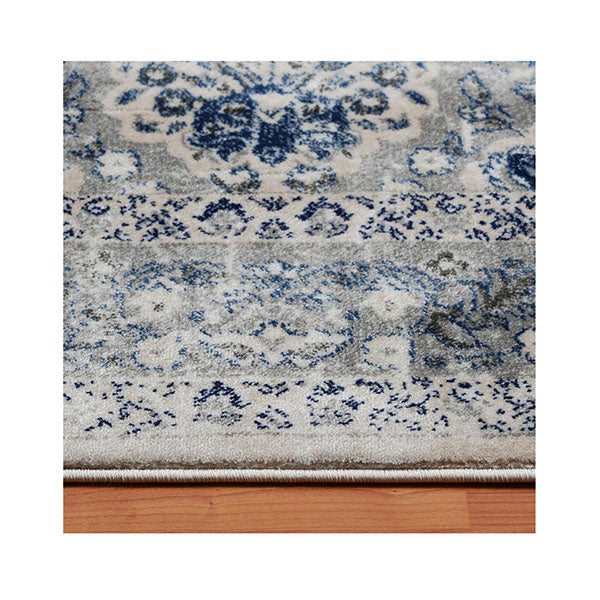 Sahara Grey Hallway Runner Machine Knotted Rug