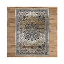Sahara Stain Resistant Beige Hallway Runner Rug