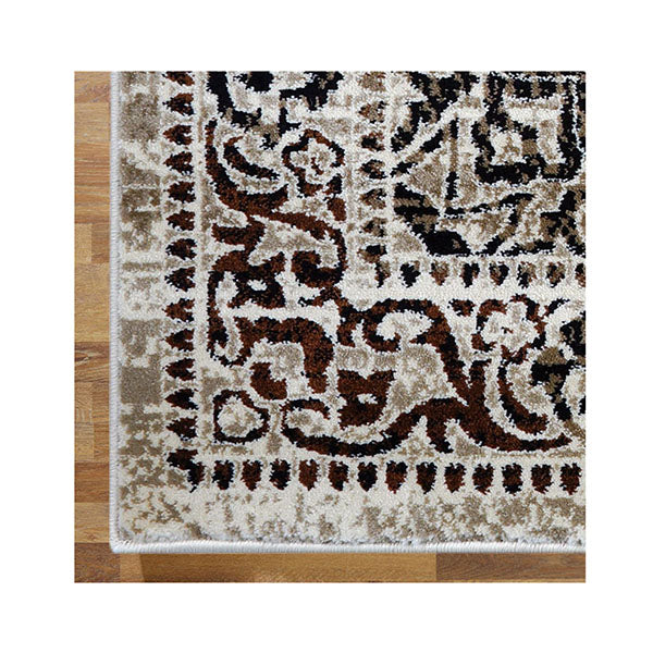 Sahara Stain Resistant Beige Hallway Runner Rug