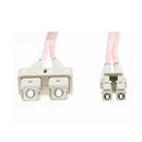 Salmon Pink Lc To Sc Om4 Multimode Fibre Optic Cable