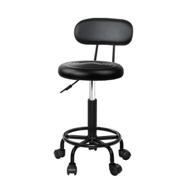 Salon Stool Swivel With Back Barber Beauty Hydraulic Lift