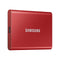 Samsung Portable Ssd T7 1Tb Metallic Red Type C Aluminium Case
