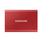 Samsung Portable Ssd T7 1Tb Metallic Red Type C Aluminium Case