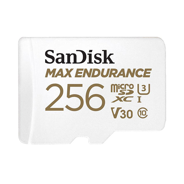 SanDisk Max Endurance 256Gb Microsd 100Mbs 40Mbs 20K Hrs 4K Uhd