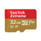 Sandisk 32 Gb Extreme Microsd With Sd Adaptor