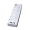 Sansai 8 Way Power Board With Usb White