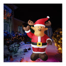 Inflatable Christmas Decor Santa Reindeer Led Lights