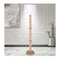 Rattan Floor Lamp With Off White Linen Shade