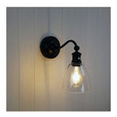Satin Black Bell Shape Wall Light