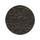Sativa Black Round Rug