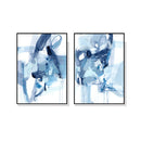Saturday Night Set Of 2 Black Frame Canvas Wall Art