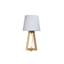 Scandi Table Lamp With White Cotton Shade