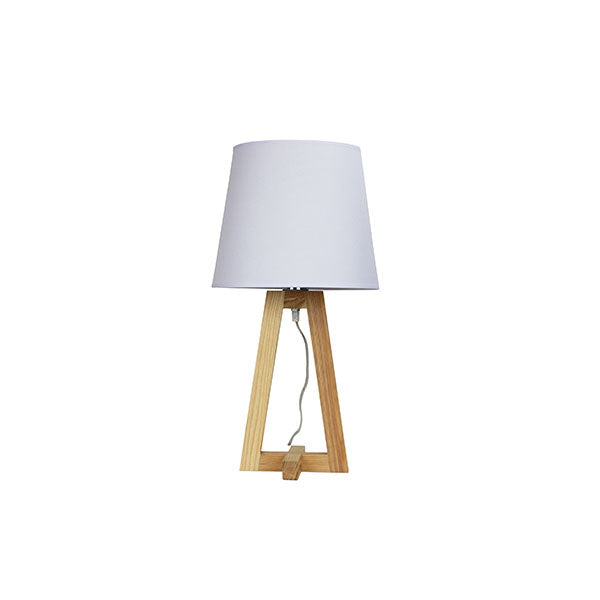 Scandi Table Lamp With White Cotton Shade