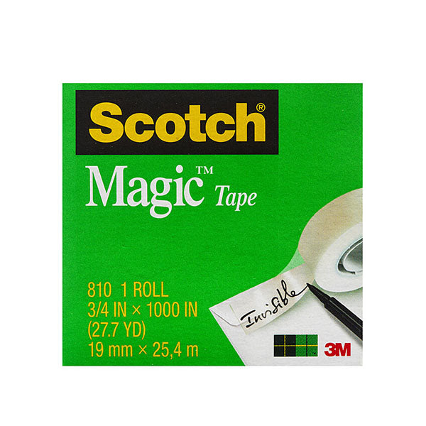 Scotch Magic Tape 19Mm X 25M Pk4