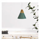 Sculptured Timber Top Pendant