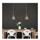 Sculptured Timber Top Pendant
