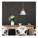 Sculptured Timber Top Pendant