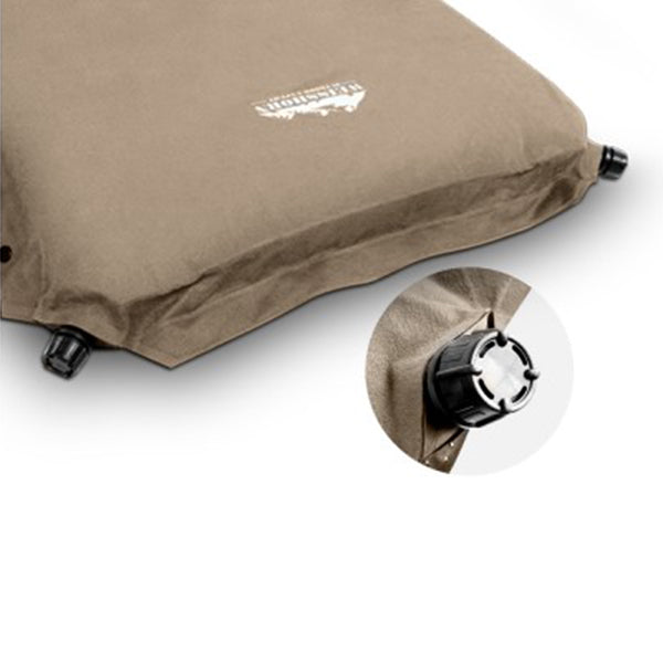 Self Inflating Mattress Joinable Single Size Coffee