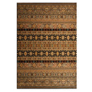 Serape Traditional Oriental Black Rug