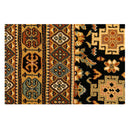 Serape Traditional Oriental Black Rug