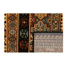 Serape Traditional Oriental Black Rug