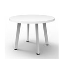 Serenity Coffee Table In White Satin Frame Natural White