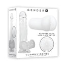Gender X Clearly Combo Clear Dildo And Masturbator Set