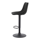 Set Of 2 Black Bar Stools Gas Lift