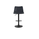 Set Of 2 Black Bar Stools Gas Lift